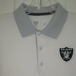 Nike Mens S/S NFL Las Vegas Raiders Polo Shirt NWOT - Size Medium